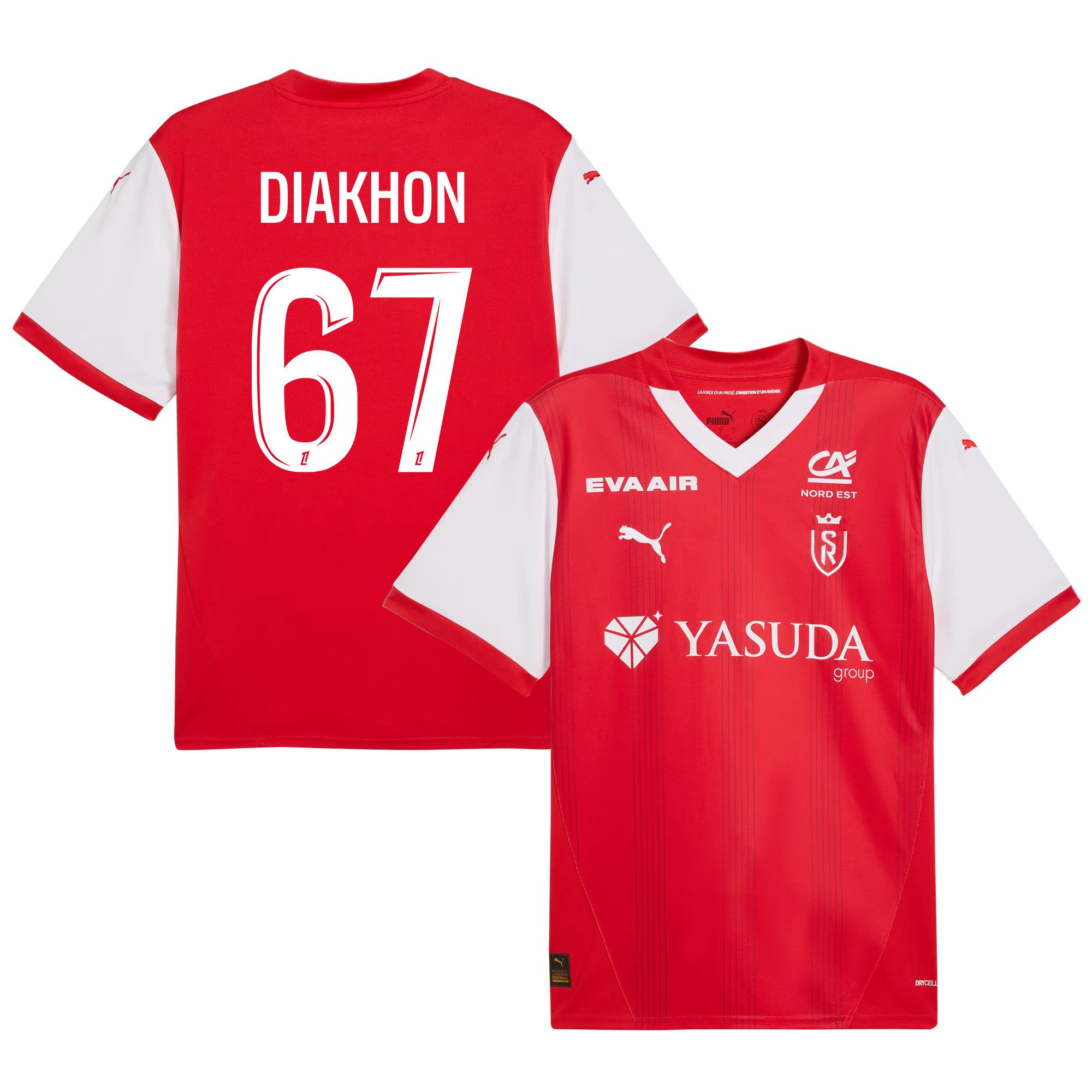 Mamadou Diakhon 67 Stade de Reims 2024/25 Home Men Jersey - Red