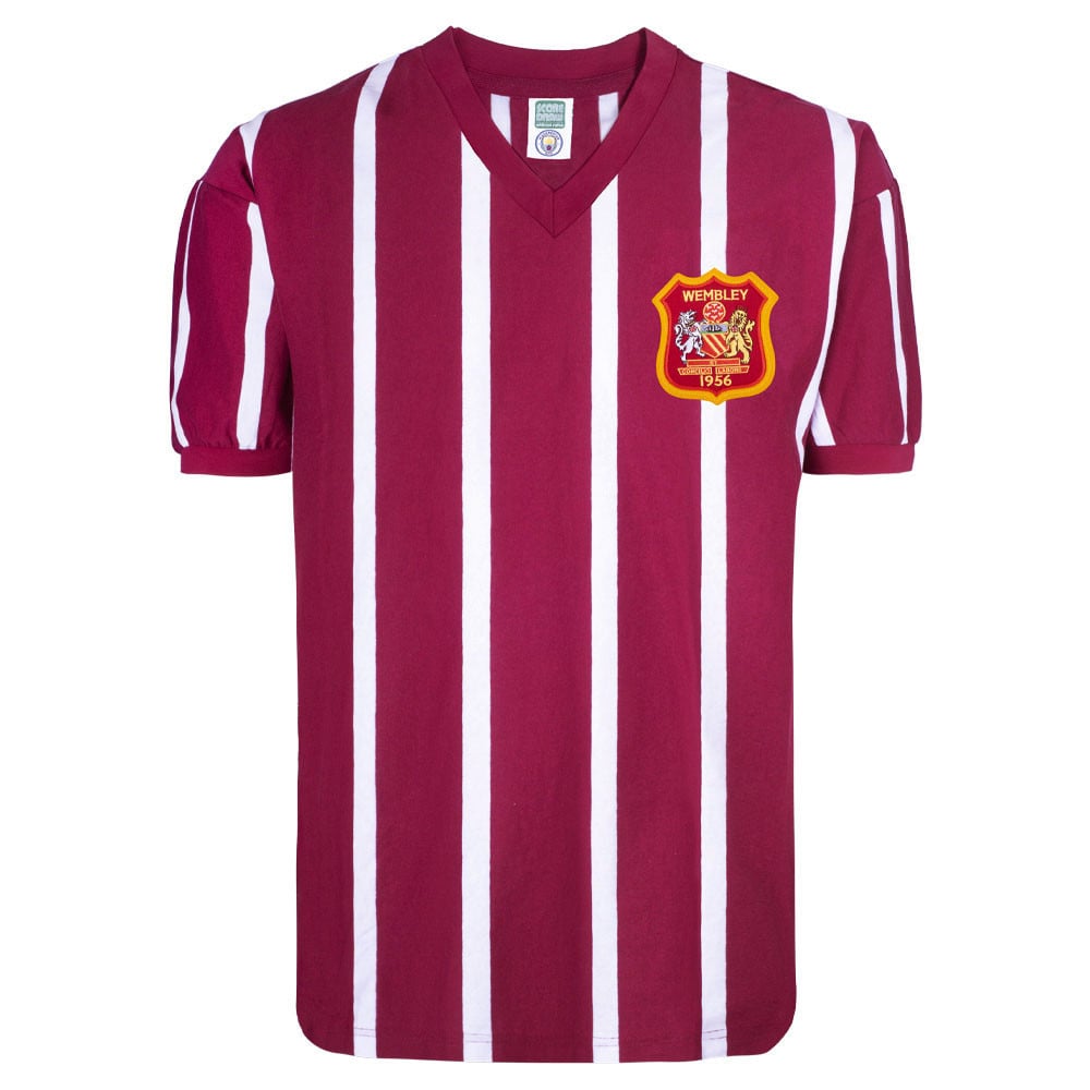 Manchester City 1956 FA Cup Final Retro Men Jersey - Burgundy