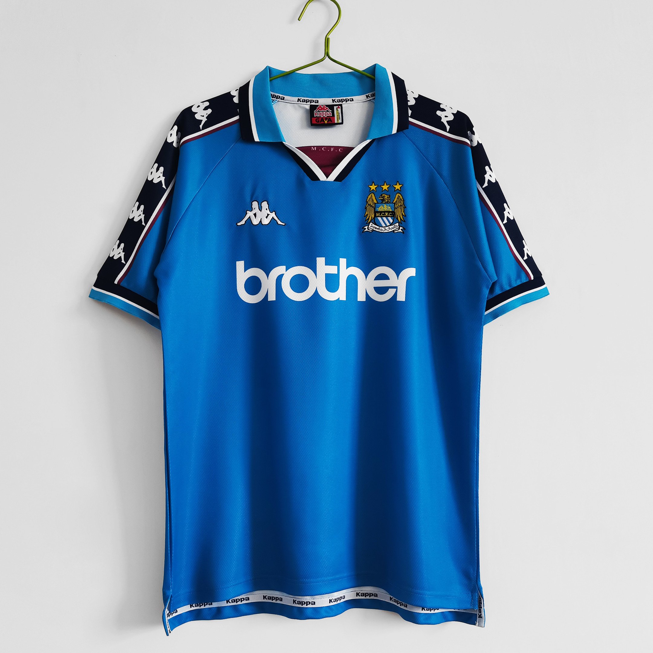 Manchester City 1997/98 Home Retro Men Jersey - Sky Blue