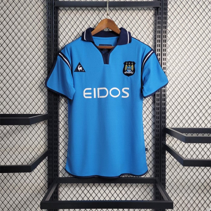 Manchester City 2001/02 Home Retro Men Jersey - Sky Blue