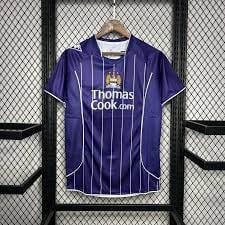 Manchester City 2007/08 Away Retro Men Jersey - Purple