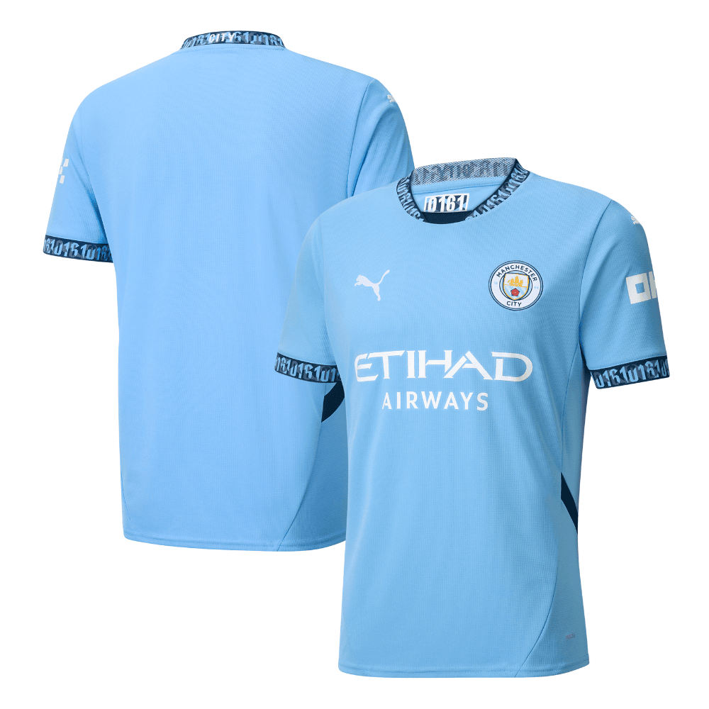 Manchester City 2024/25 Women's Team Home Men Jersey - Light Blue