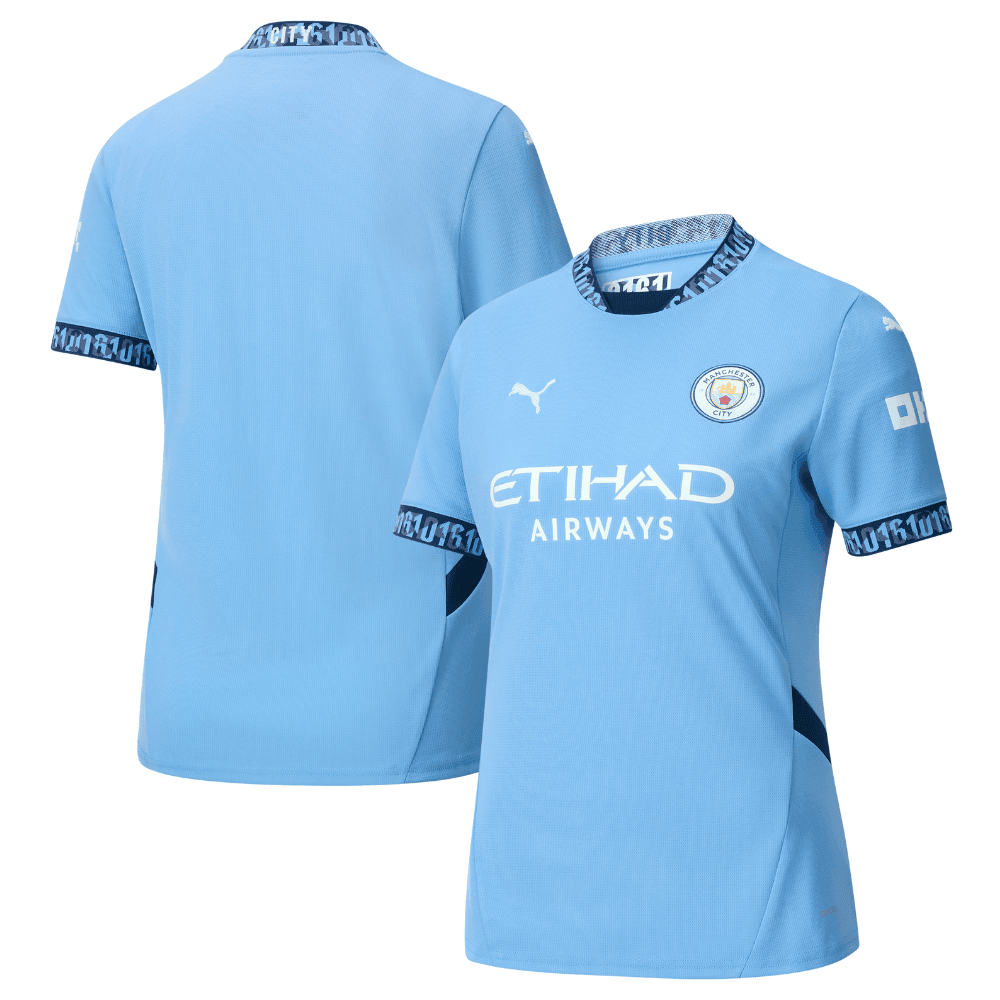 Manchester City 2024/25 Women's Team Home Women Jersey - Light Blue