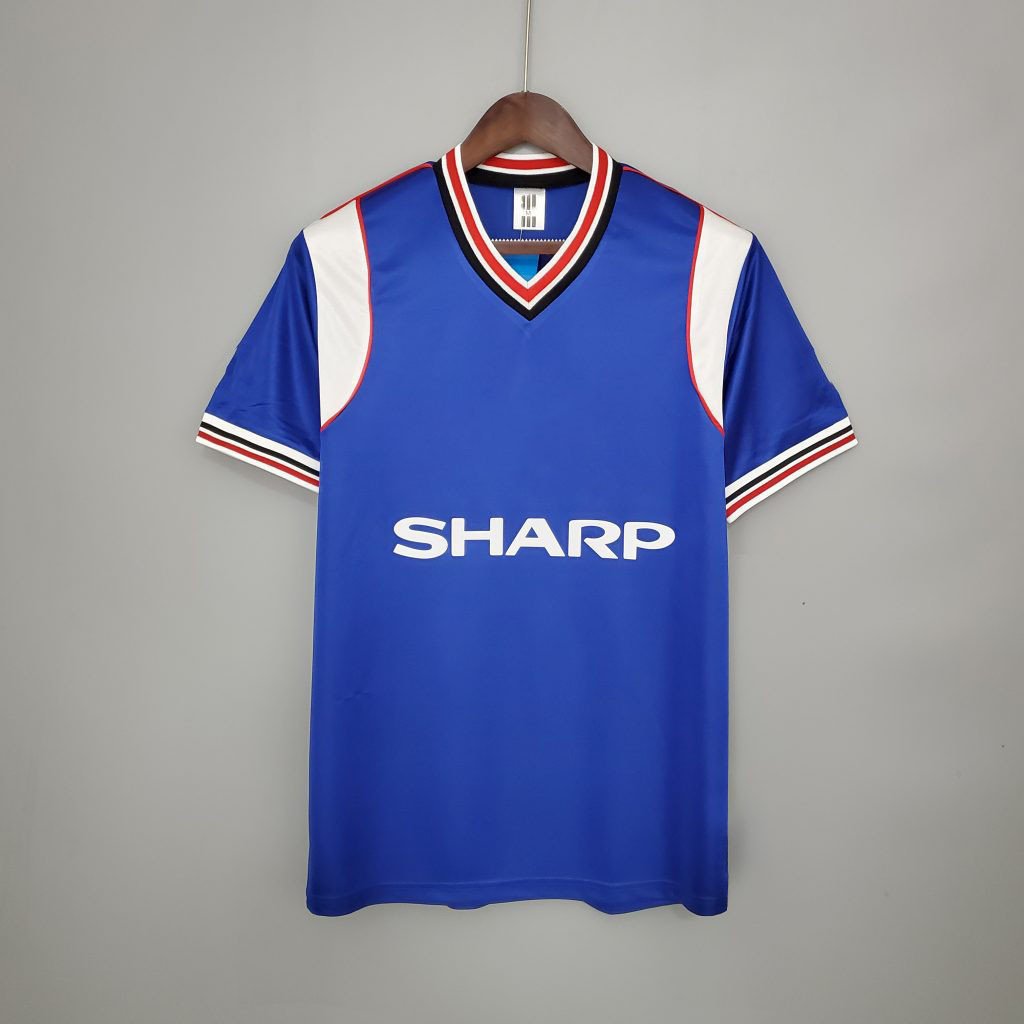 Manchester United 1985/86 Third Retro Men Jersey - Blue