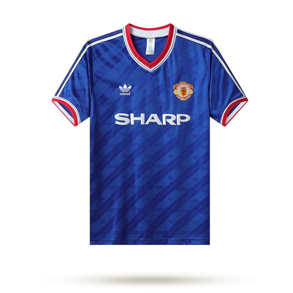 Manchester United 1986-88 Third Men Retro Jersey - Blue