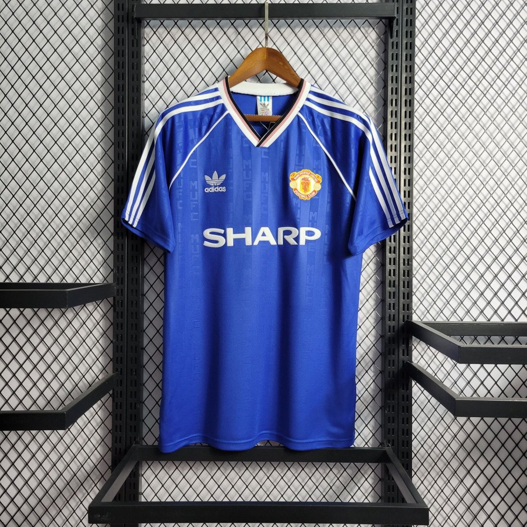 Manchester United 1988/90 Third Retro Men Jersey - Blue