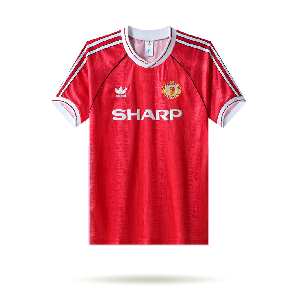 Manchester United 1990-92 Home Men Retro Jersey - Red