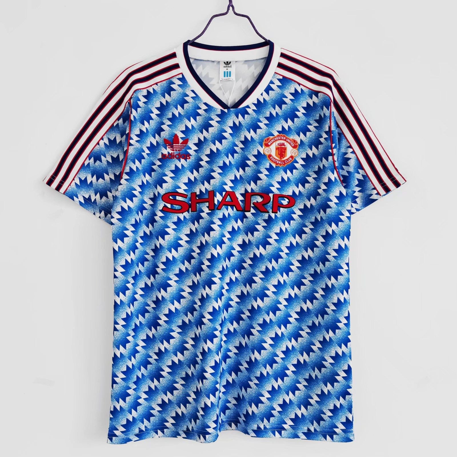 Manchester United 1990/92 Away Retro Men Jersey - Blue