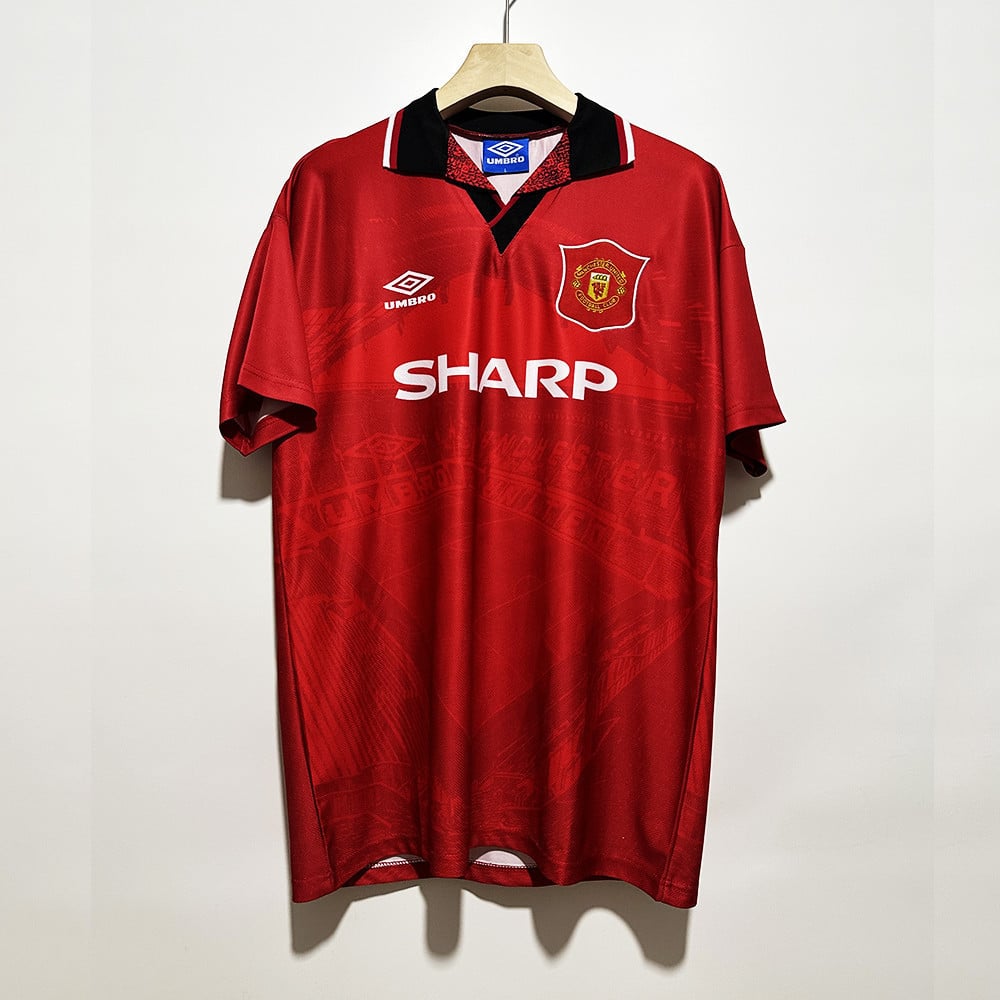 Manchester United 1994-1996 Men Home Retro Jersey - Red