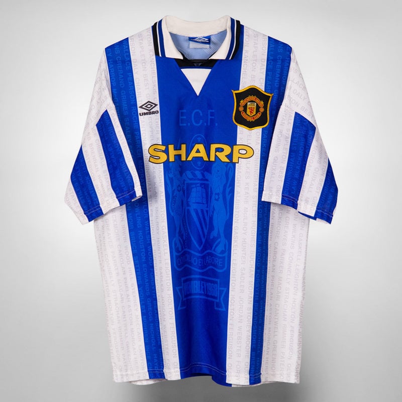 Manchester United 1994/96 Third Retro Men Jersey - Blue