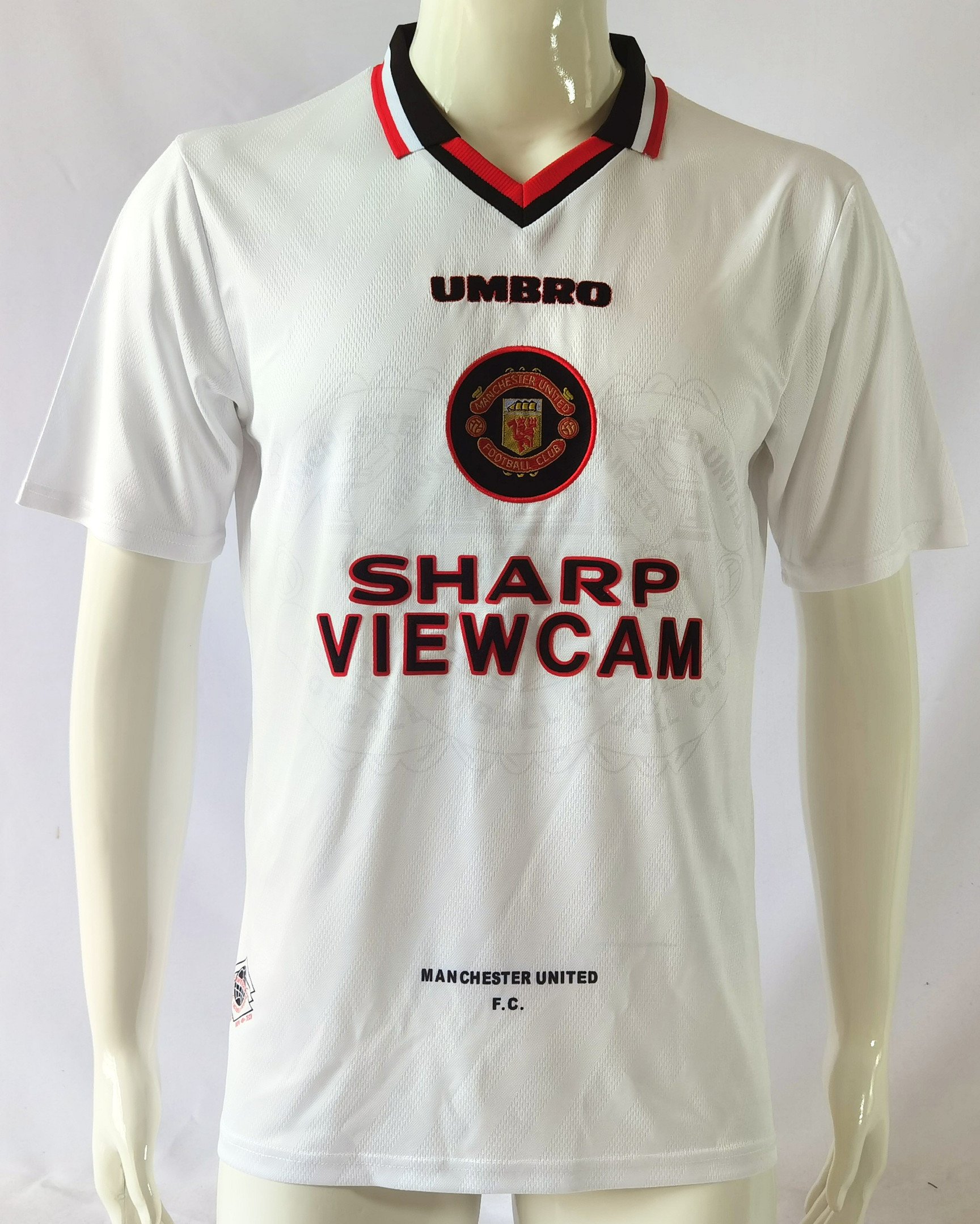 Manchester United 1996/97 Away Retro Men Jersey – White