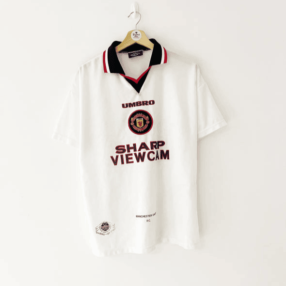 Manchester United 1996/97 Away Retro Men Jersey - White