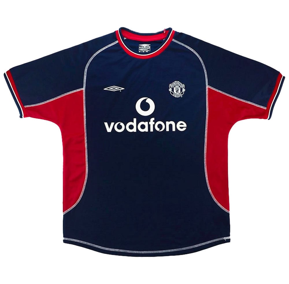 Manchester United 2000/01 Third Retro Men Jersey – Red/Navy