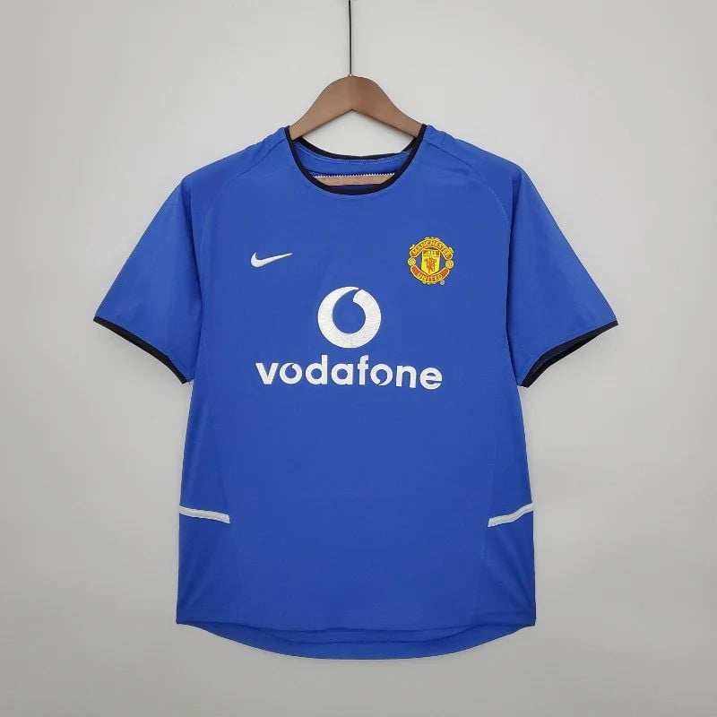 Manchester United 2002/03 Third Retro Men Jersey - Blue