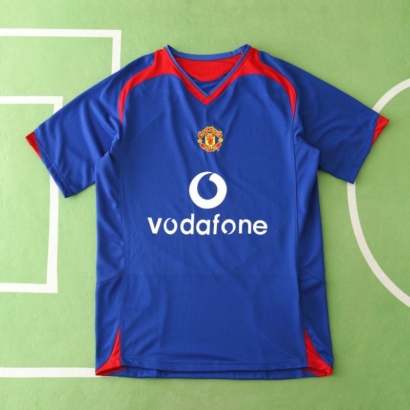 Manchester United 2005/06 Away Retro Men Jersey - Blue