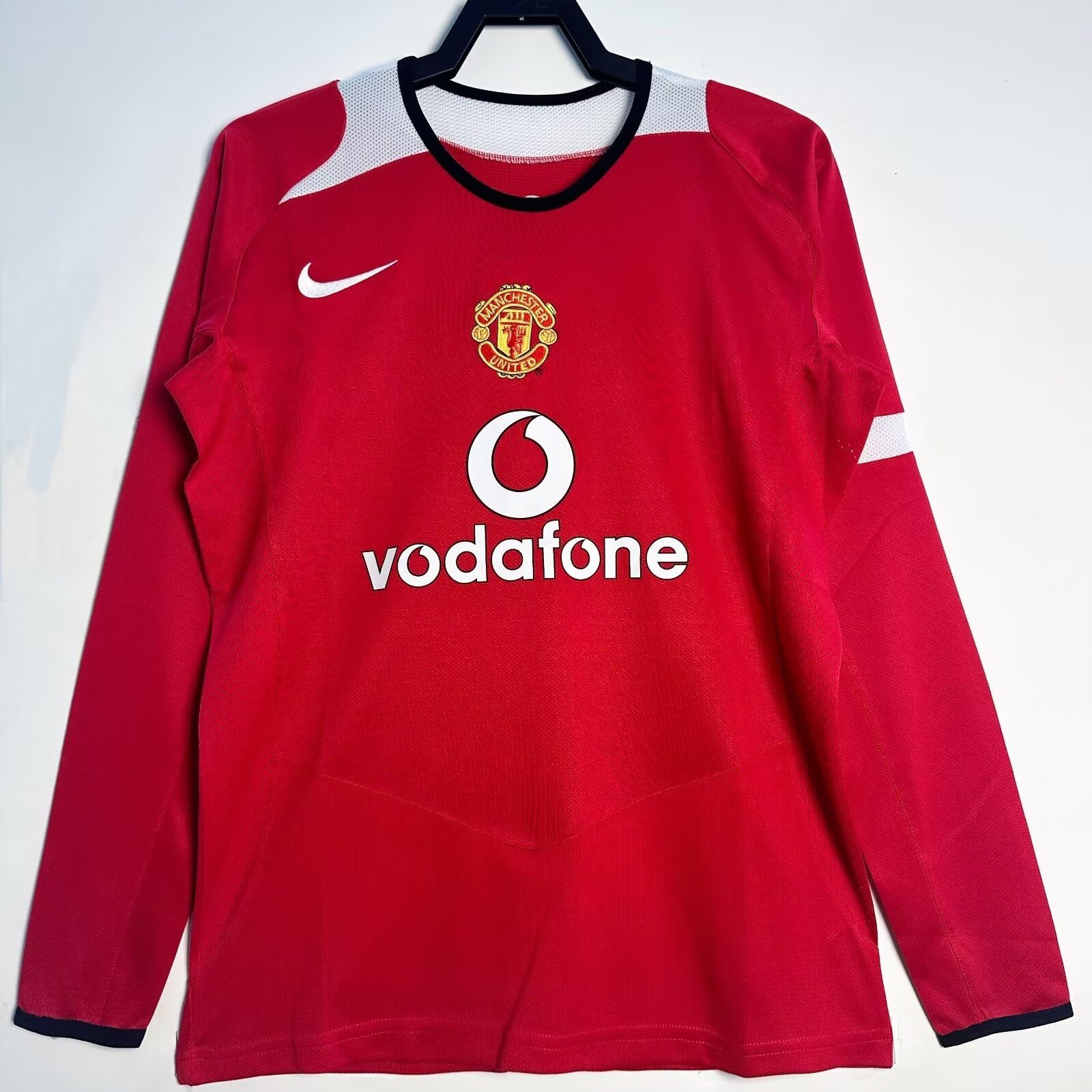 Manchester United 2005/06 Home Retro Long Sleeve Men Jersey - Red