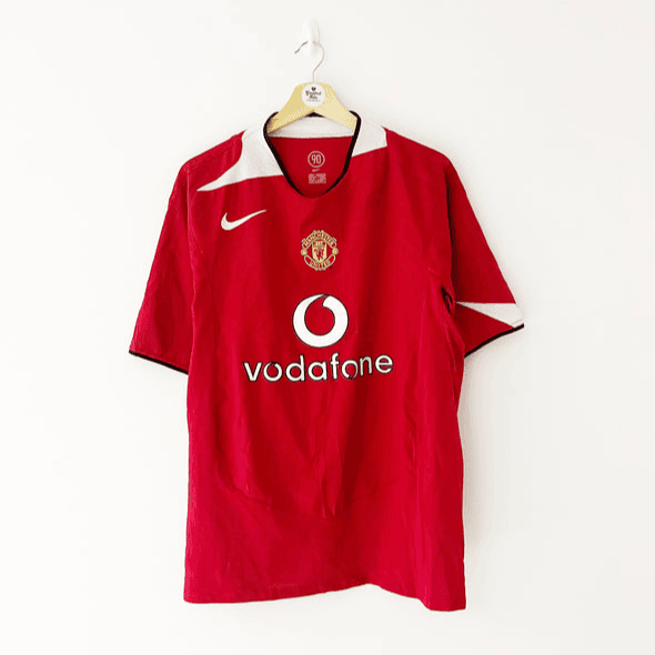Manchester United 2005/06 Home Retro Men Jersey - Red