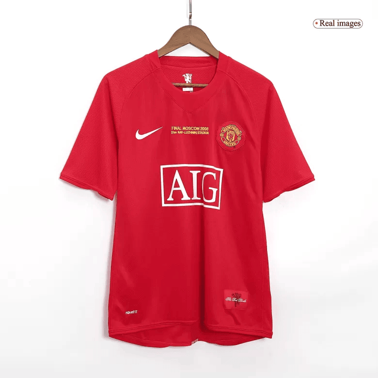 Manchester United 2007/08 Champions League Home Retro Men Jersey - Red