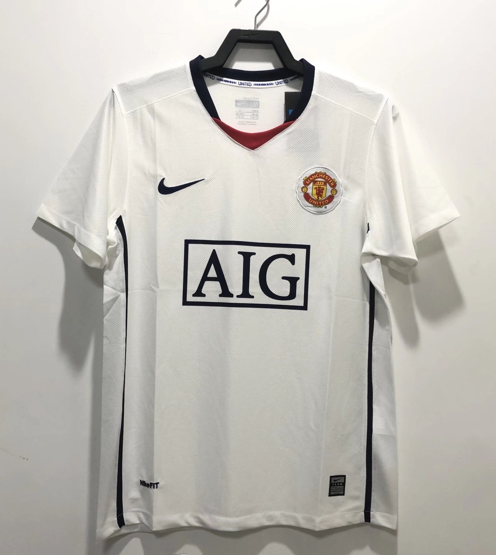 Manchester United 2008/09 Away Retro Men Jersey – White