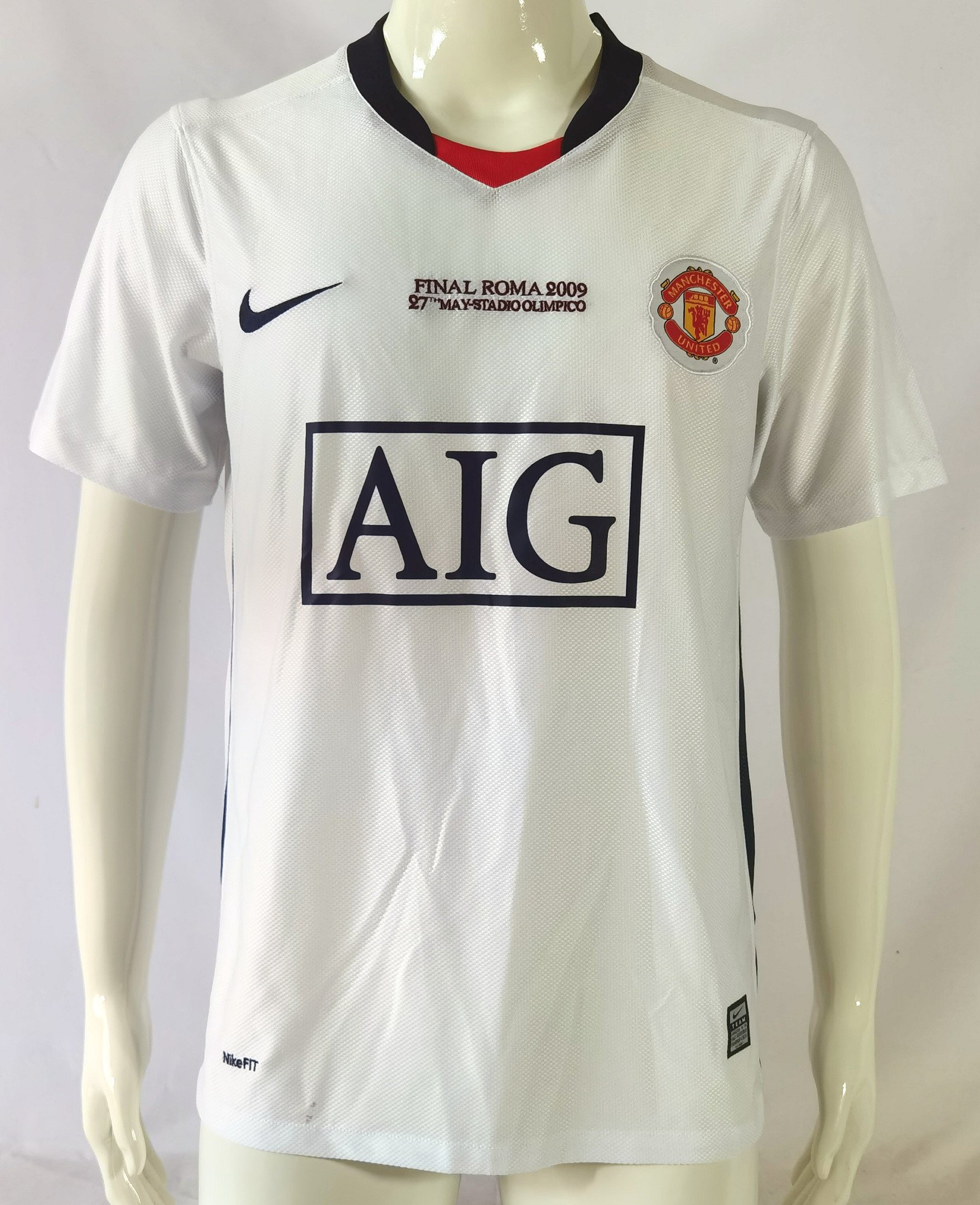 Manchester United 2008/09 Away Retro Men Jersey – White