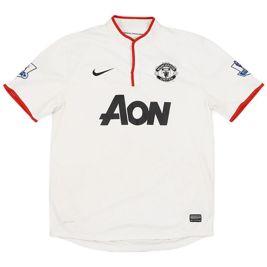 Manchester United 2013/14 Third Retro Men Jersey - White