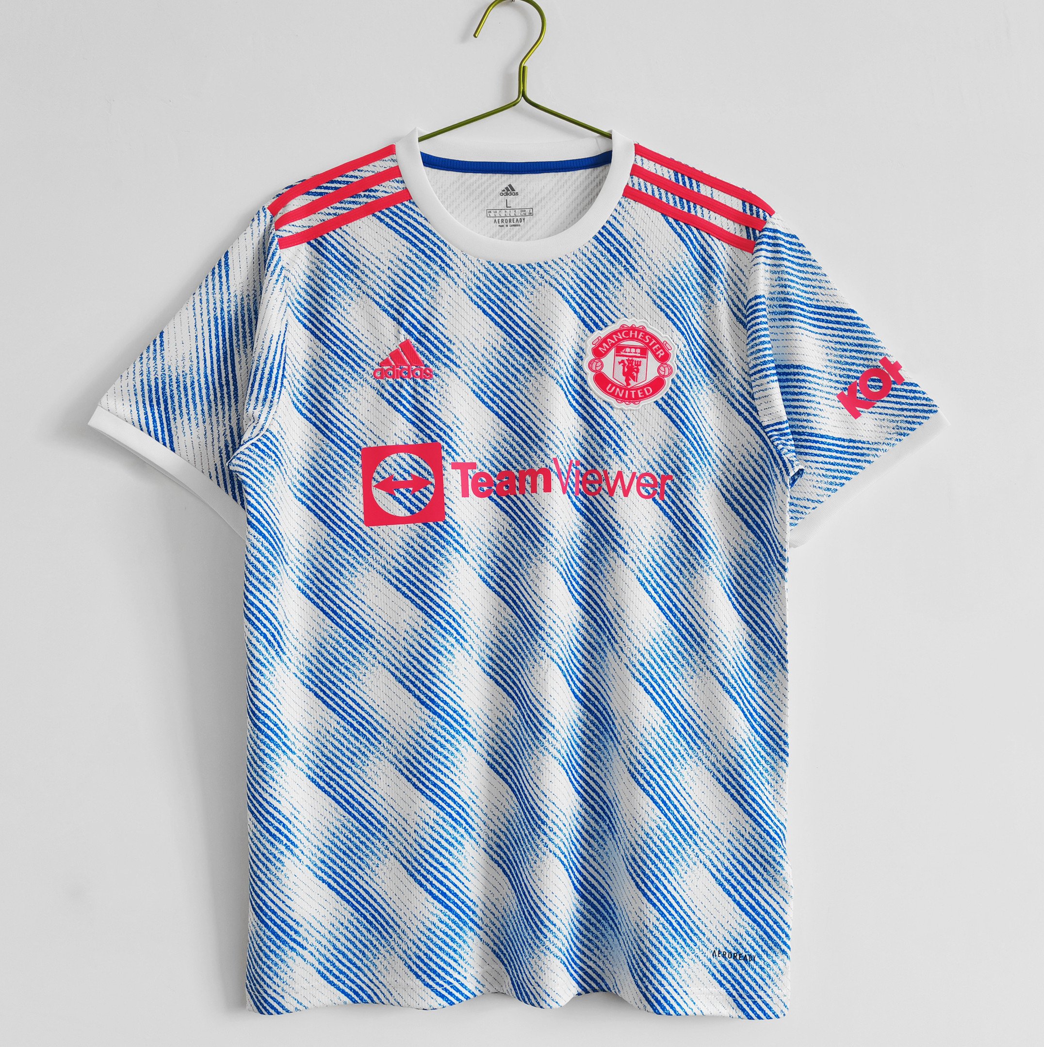 Manchester United 2021/22 Away Retro Men Jersey - Blue