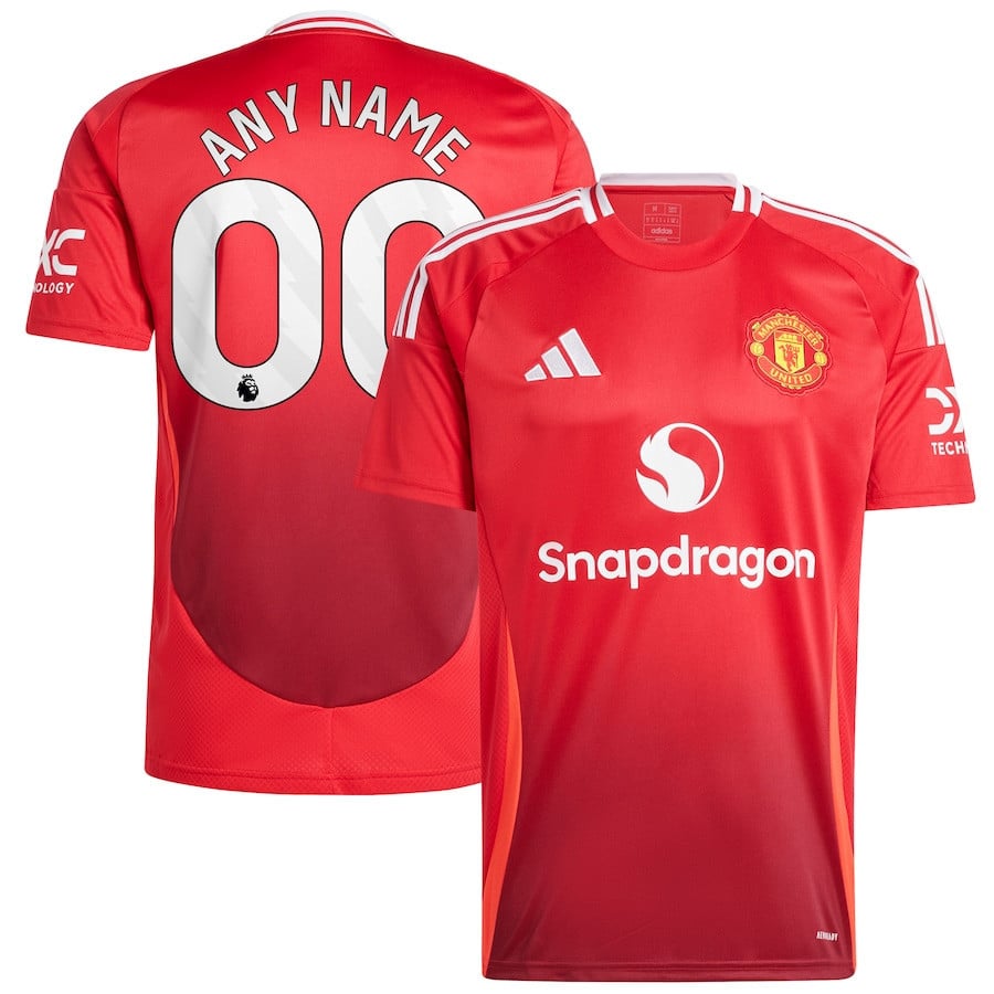 Manchester United 2024/25 Home Men Custom Jersey - Red