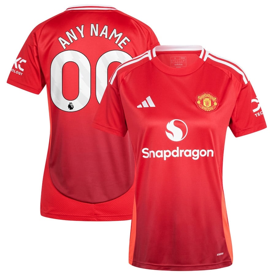 Manchester United 2024/25 Home Women Custom Jersey - Red