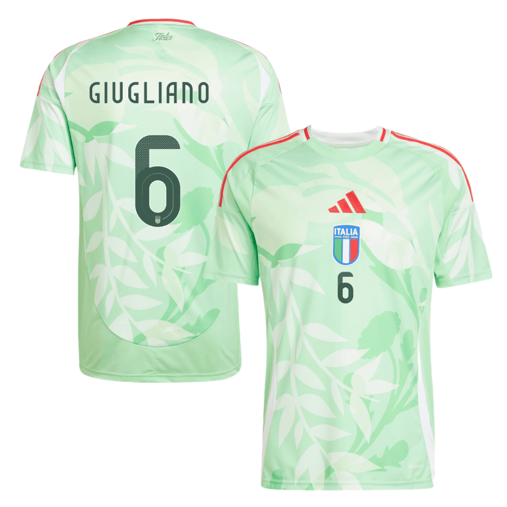 Manuela Giugliano 6 Italy Women's National Team 2025/26 Away Men Jersey - Green