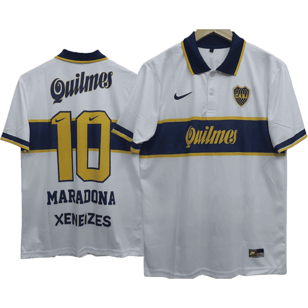 Maradona Boca Juniors 1997-98 Away Men Jersey - White