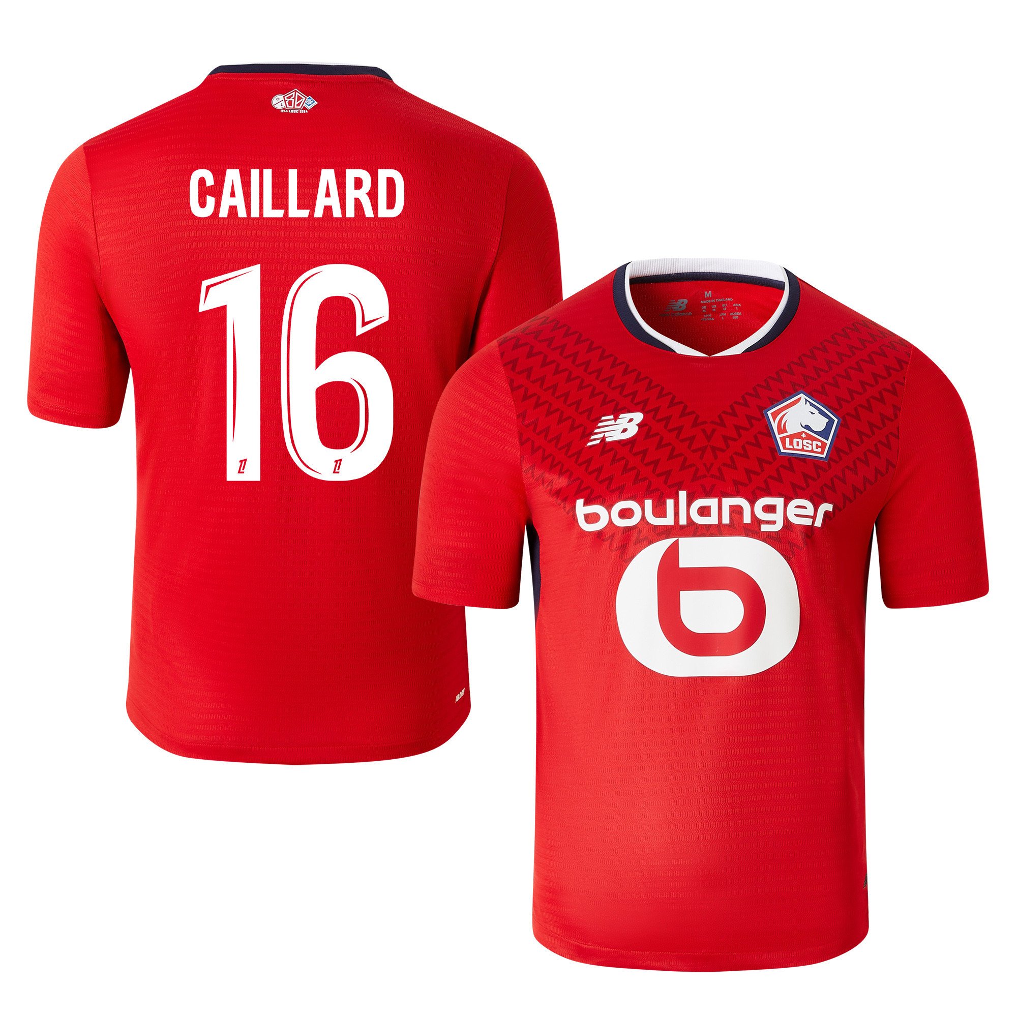 Marc-Aurèle Caillard 16 LOSC Lille 2024/25 Home Men Jersey - Red