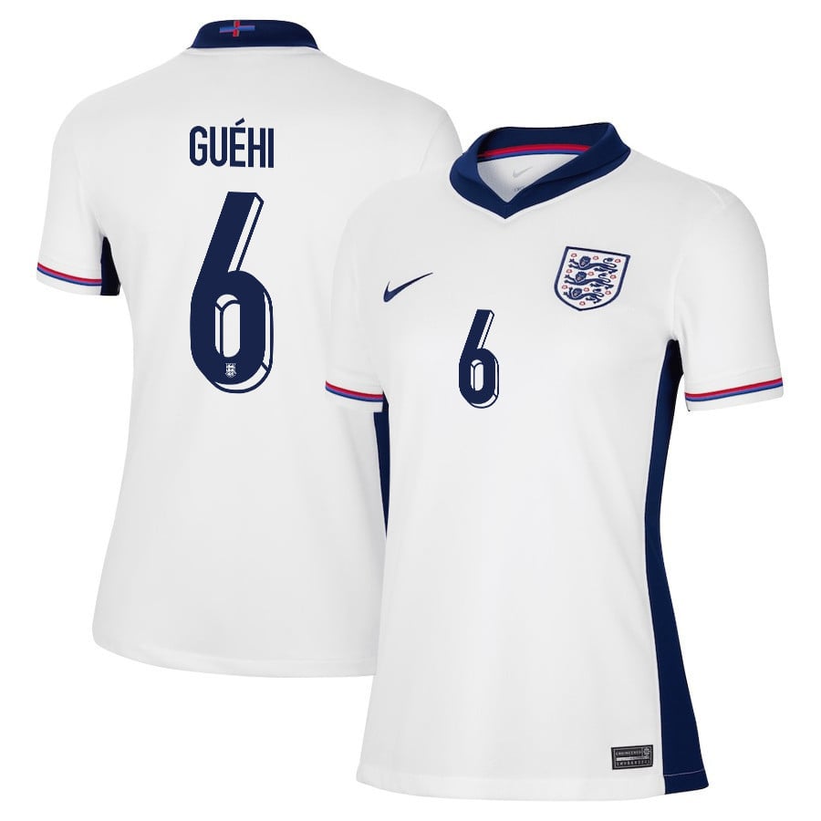 Marc Guéhi 6 England 2024/25 Home Stadium Football Women Jersey - White