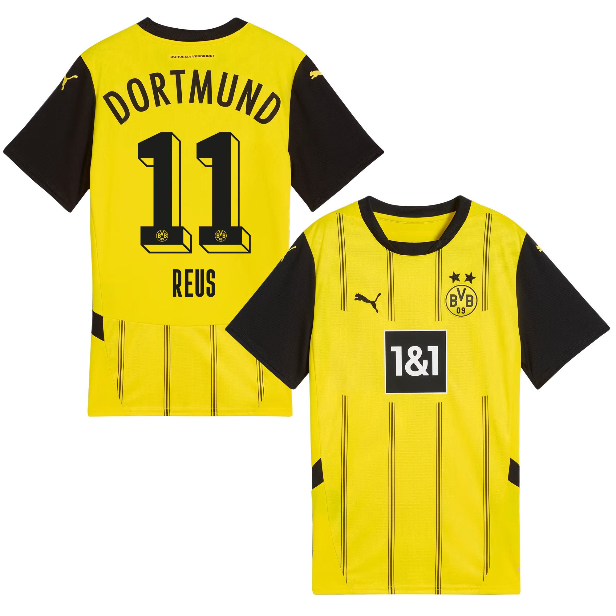 Marco Reus 11 Borussia Dortmund 2024/25 Home Jersey - Men Yellow