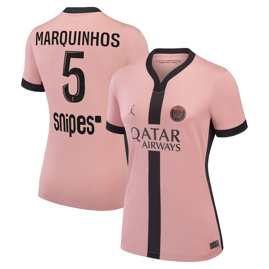 Marquinhos 5 Paris Saint-Germain 2024/25 Third Women Jersey - Pink