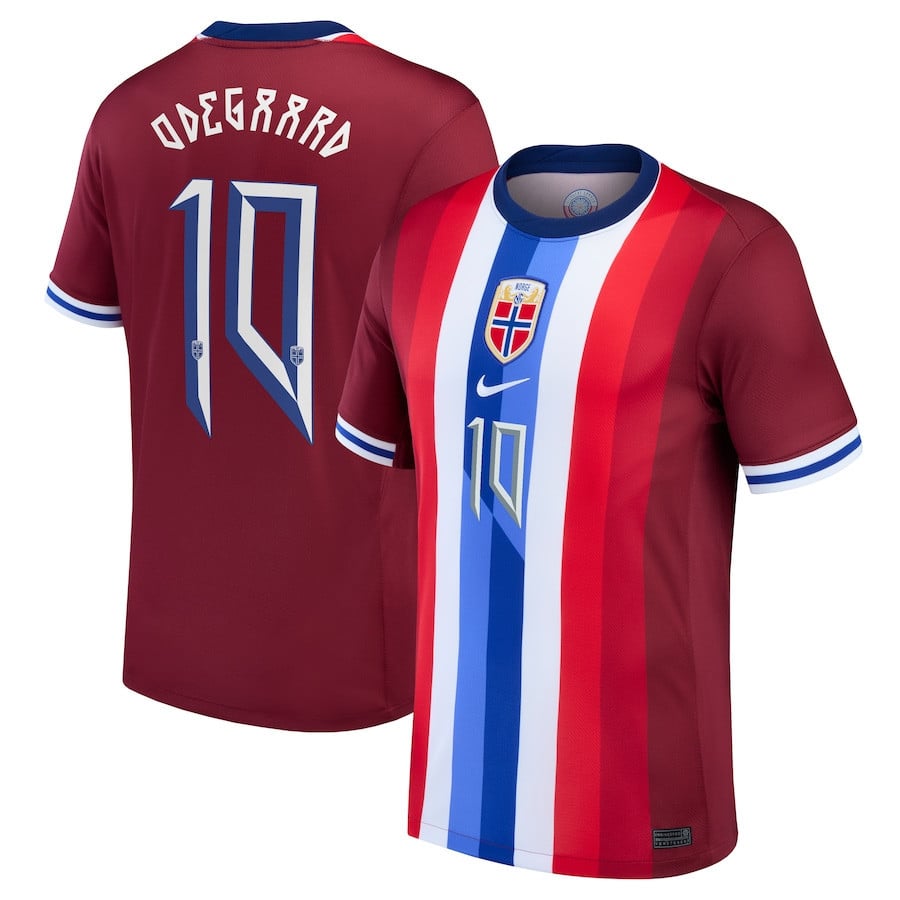 Martin Ødegaard 10 Norway National Team 2024 Home Men Jersey - Red