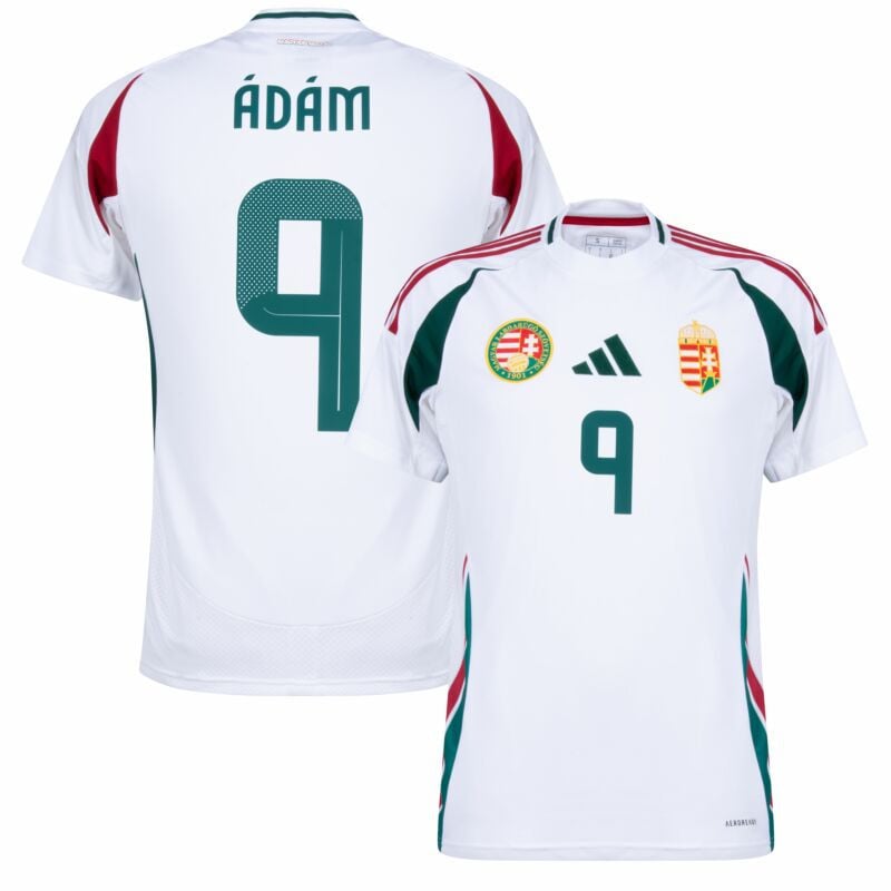 Martin Ádám 9 Hungary National Team 2024 Away Stadium Men Jersey - White