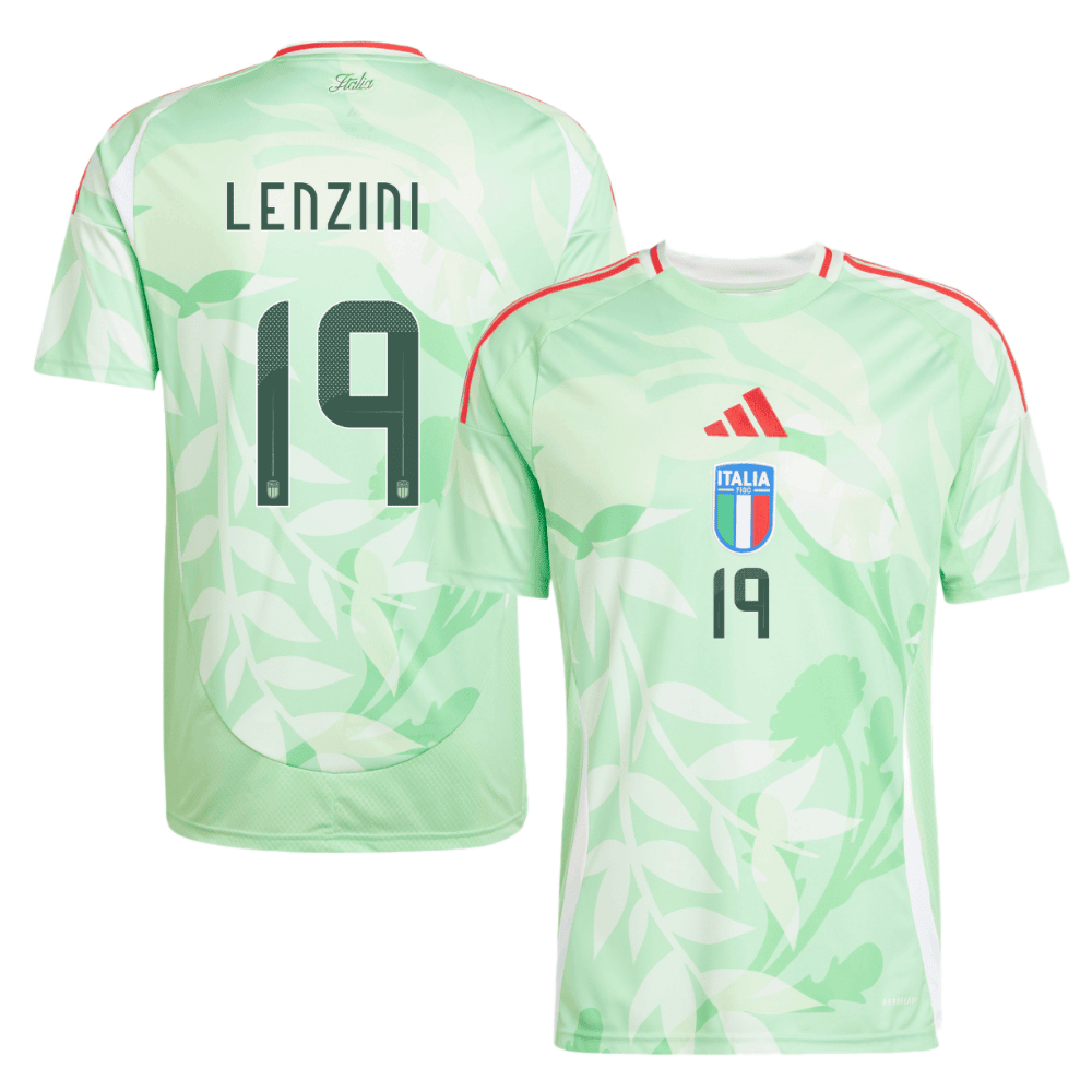 Martina Lenzini 19 Italy Women's National Team 2025/26 Away Men Jersey - Green
