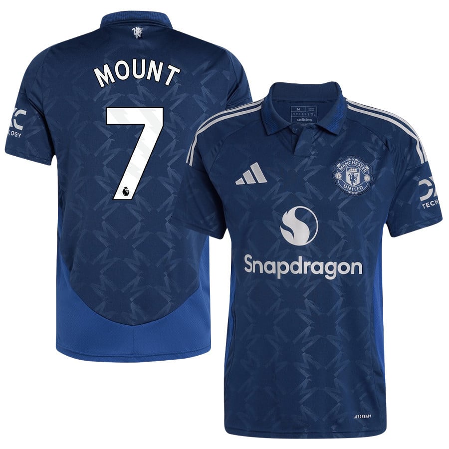 Mason Mount 7 Manchester United 2024/25 Away Jersey - Men, Blue