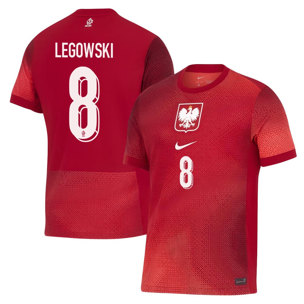 Mateusz Łęgowski 8 Poland National Team 2024/25 Away Men Jersey - Red