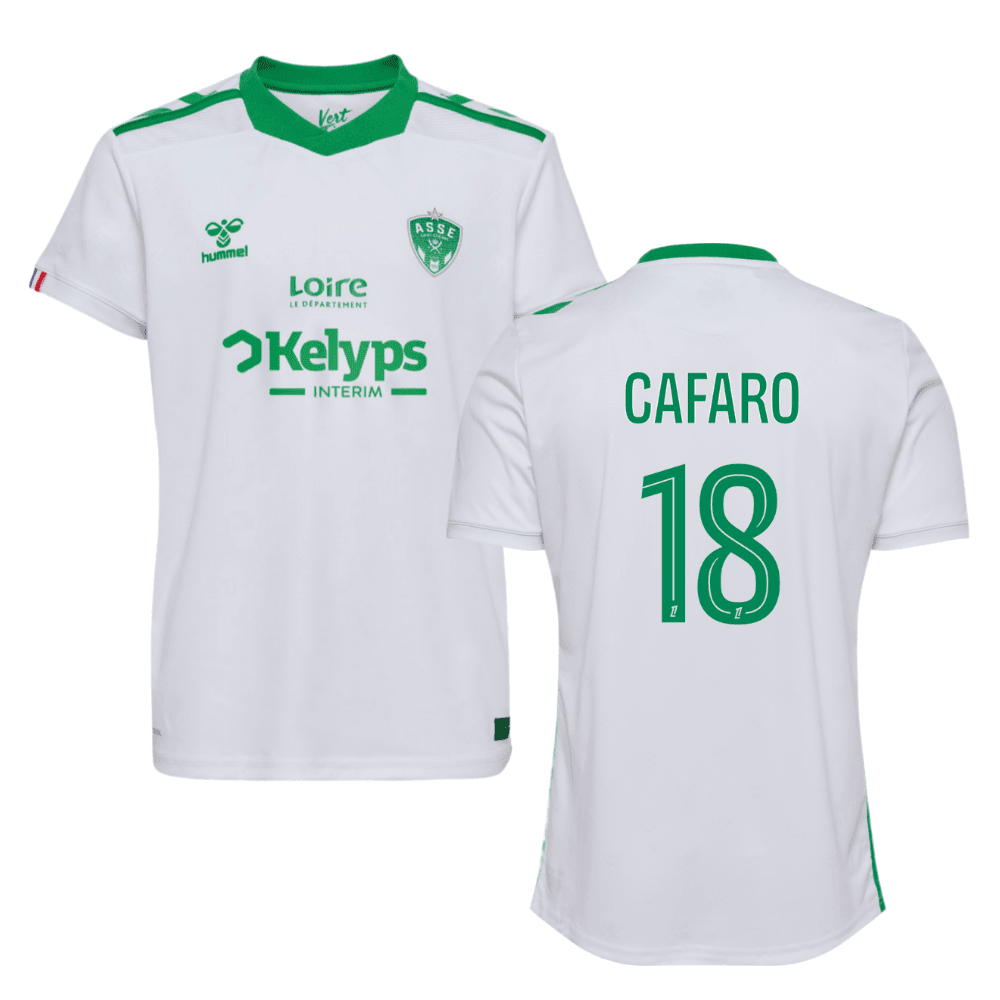 Mathieu Cafaro 18 AS Saint-Étienne 2024/25 Away Men Jersey - White