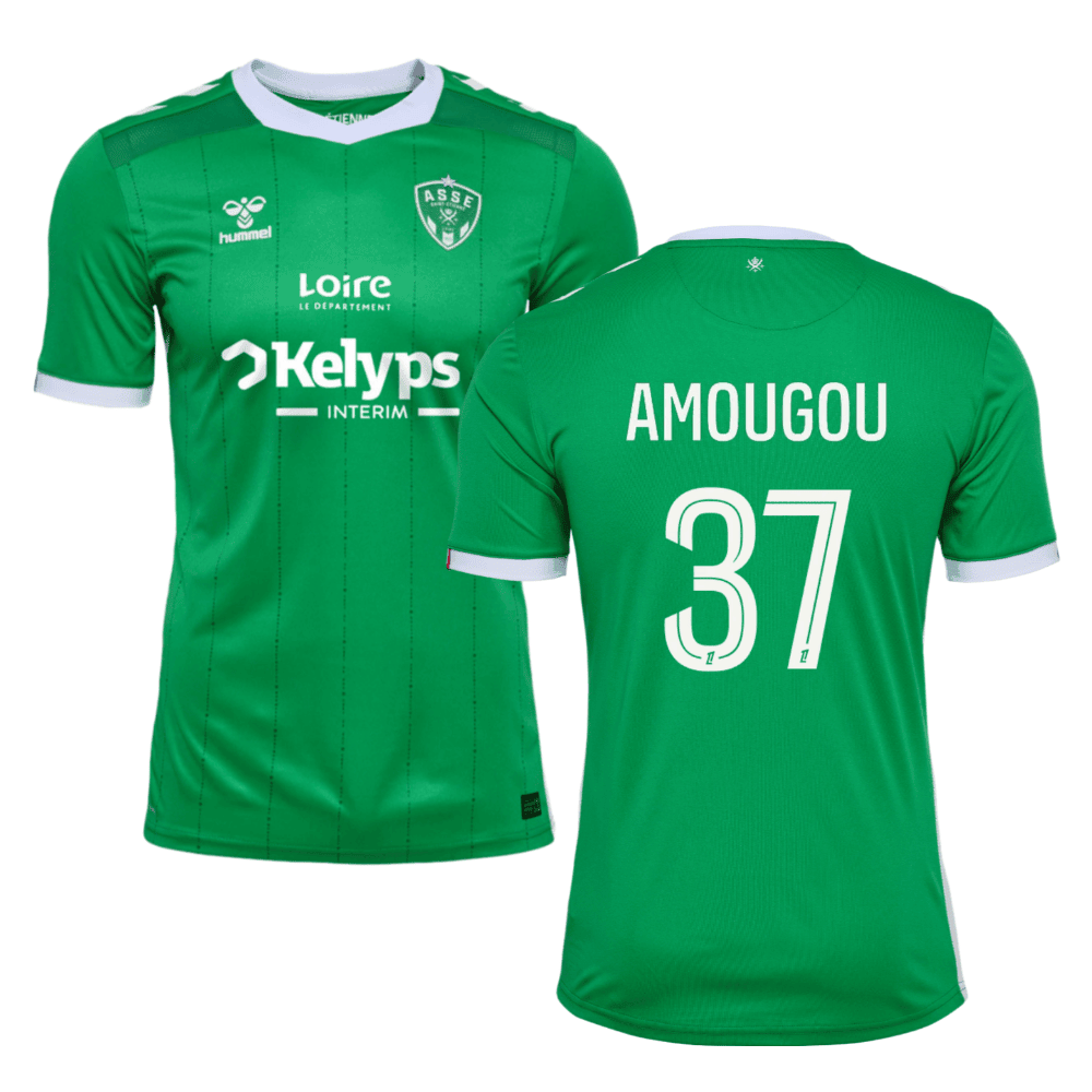 Mathis Amougou 37 AS Saint-Étienne 2024/25 Home Men Jersey - Green