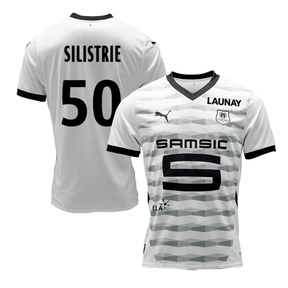 Mathys Silistrie 50 Stade Rennais F.C. 2024/25 Away Men Jersey - White