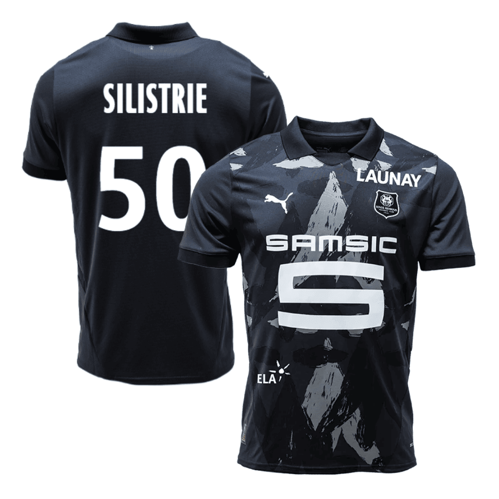 Mathys Silistrie 50 Stade Rennais F.C. 2024/25 Third Men Jersey - Black