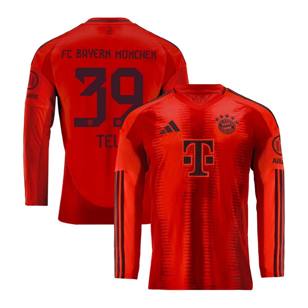 Mathys Tel 39 Bayern Munich 2024/25 Home Long Sleeve Men Jersey - Red