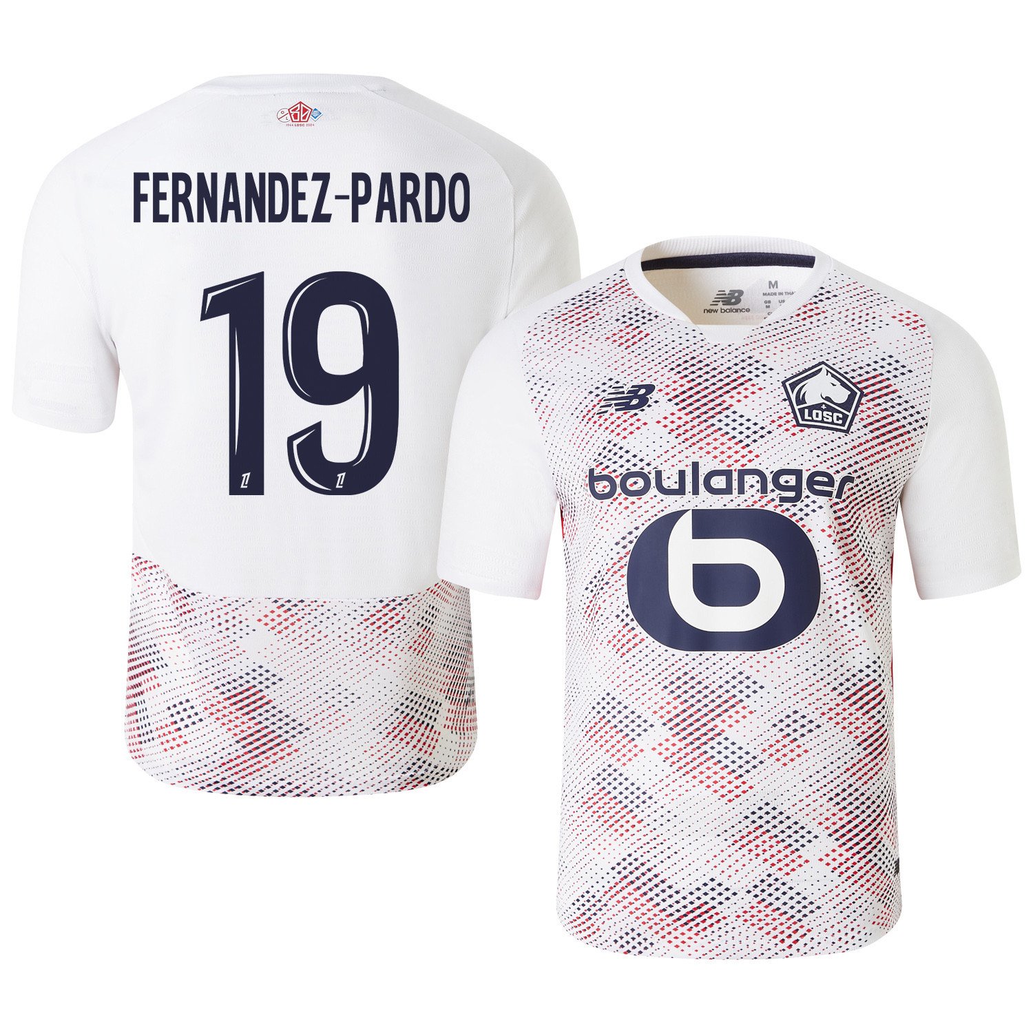 Matias Fernandez-Pardo 19 LOSC Lille 2024/25 Away Men Jersey - White