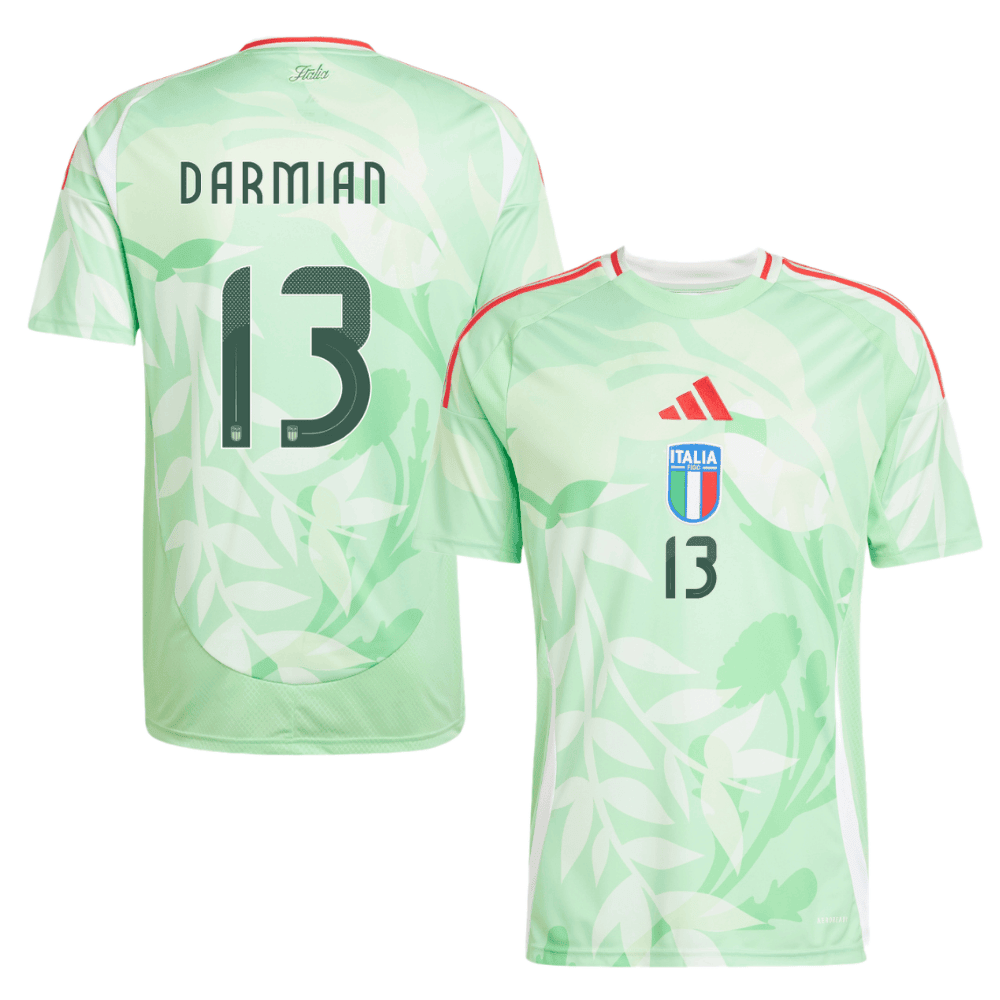 Matteo Darmian 13 Italy National Team 2025/26 Away Men Jersey - Green