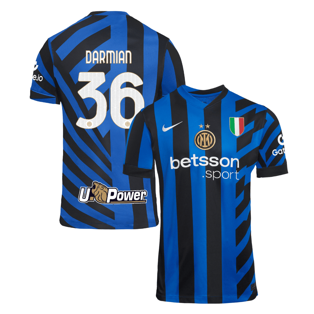 Matteo Darmian 36 Inter Milan 2024/25 Home Men Jersey - Blue