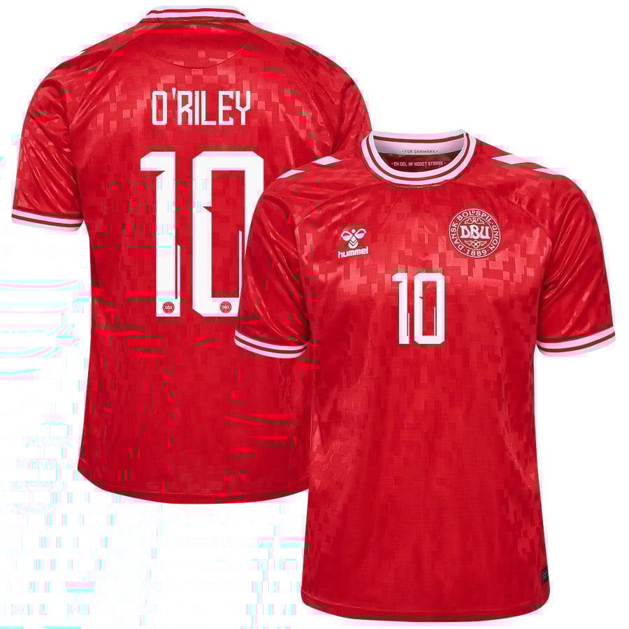 Matthew O'Riley 10 Denmark National Team 2024/25 Home Men Jersey - Red
