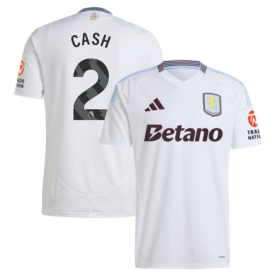 Matty Cash 2 Aston Villa 2024/25 Away Men Jersey - White