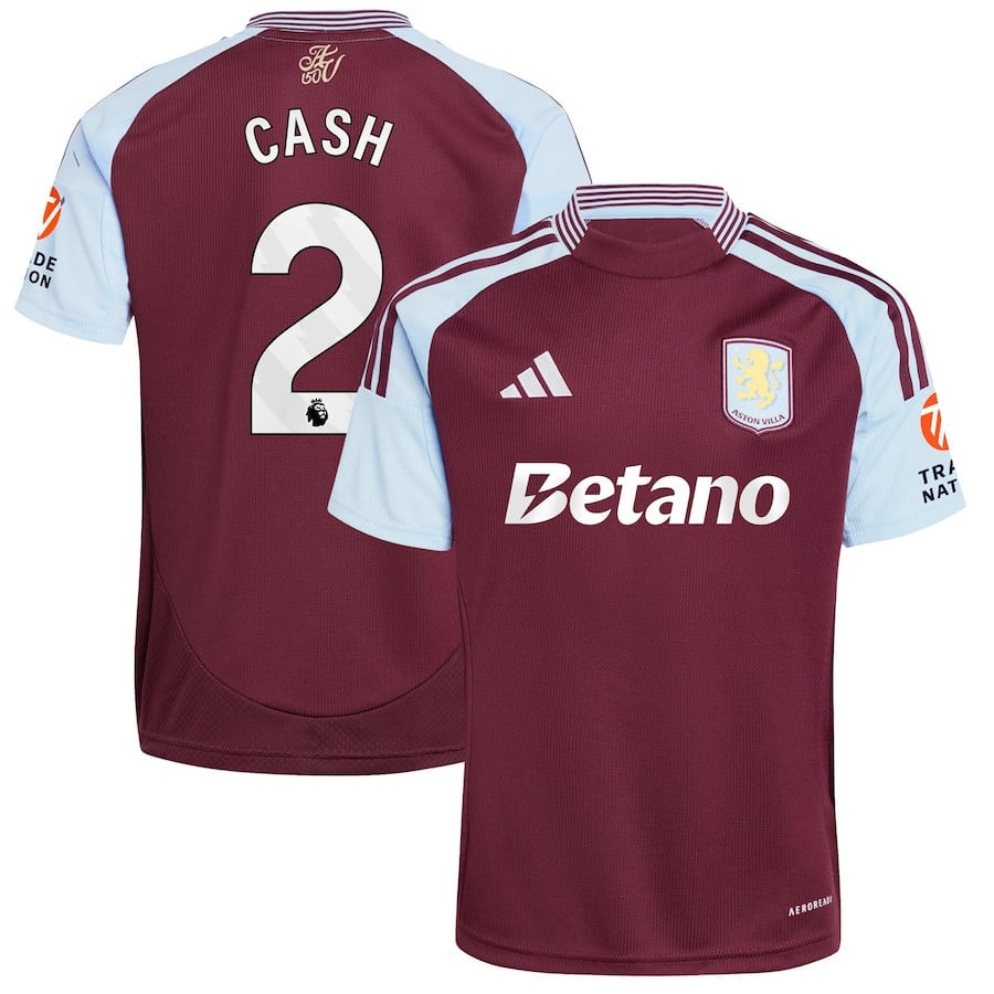 Matty Cash 2 Aston Villa 2024/25 Home Men Jersey - Claret